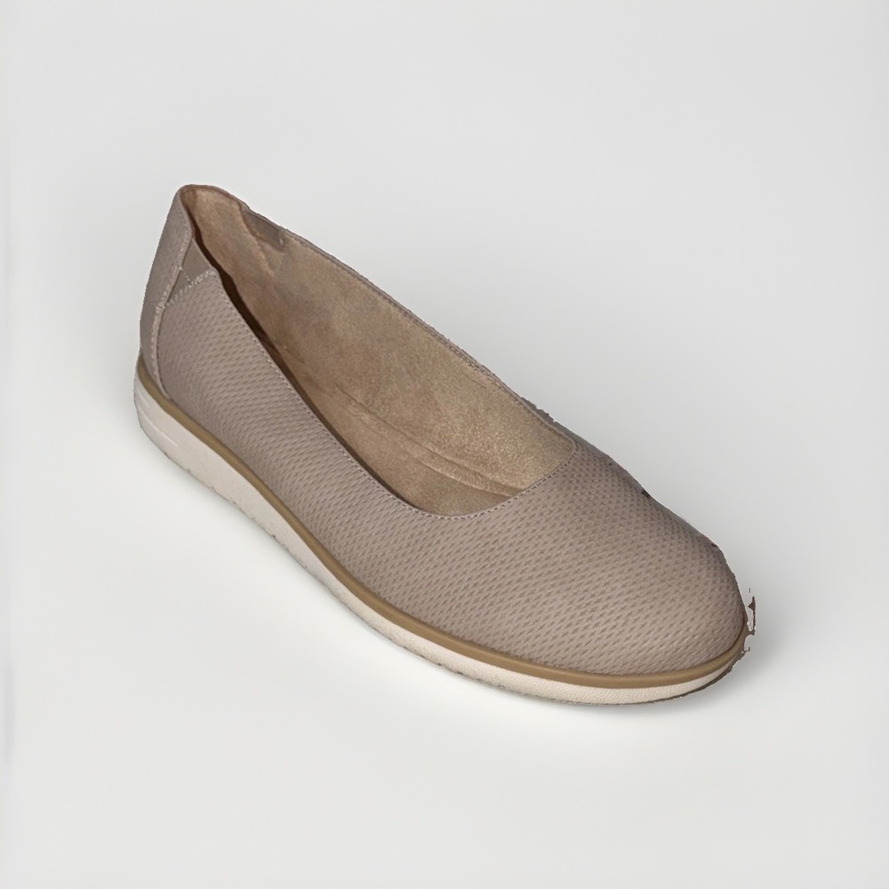 SOUL Naturalizer Ballet Flats Women's 9W Taupe Comfort Slip On Shoes